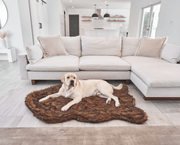 PupRug Faux Fur Orthopedic Dog Bed - Curve Brown – Dog Beds by Paw.com