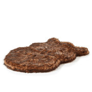 PupRug Faux Fur Orthopedic Dog Bed - Curve Brown – Dog Beds by Paw.com