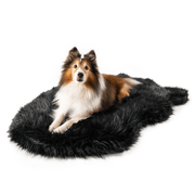 PupRug Faux Fur Orthopedic Dog Bed - Curve Midnight Black – Dog Beds by Paw.com