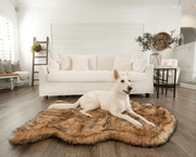 PupRug Faux Fur Orthopedic Dog Bed - Curve Sable Tan – Dog Beds by Paw.com