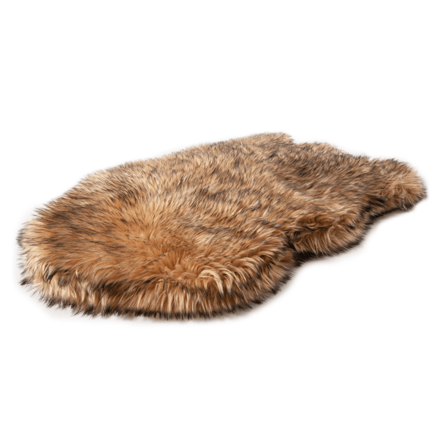 PupRug Faux Fur Orthopedic Dog Bed - Curve Sable Tan – Dog Beds by Paw.com