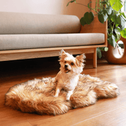 PupRug Faux Fur Orthopedic Dog Bed - Curve Sable Tan – Dog Beds by Paw.com