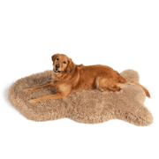 PupRug Luxe Faux Fur Orthopedic Dog Bed - Plush Sheep Tan – Dog Beds by Paw.com