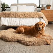 PupRug Luxe Faux Fur Orthopedic Dog Bed - Plush Sheep Tan – Dog Beds by Paw.com