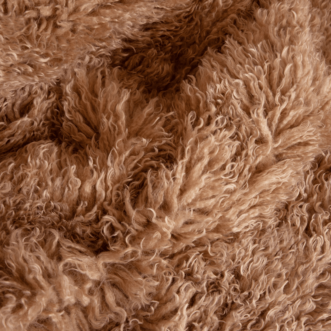 PupRug Luxe Faux Fur Orthopedic Dog Bed - Plush Sheep Tan – Dog Beds by Paw.com