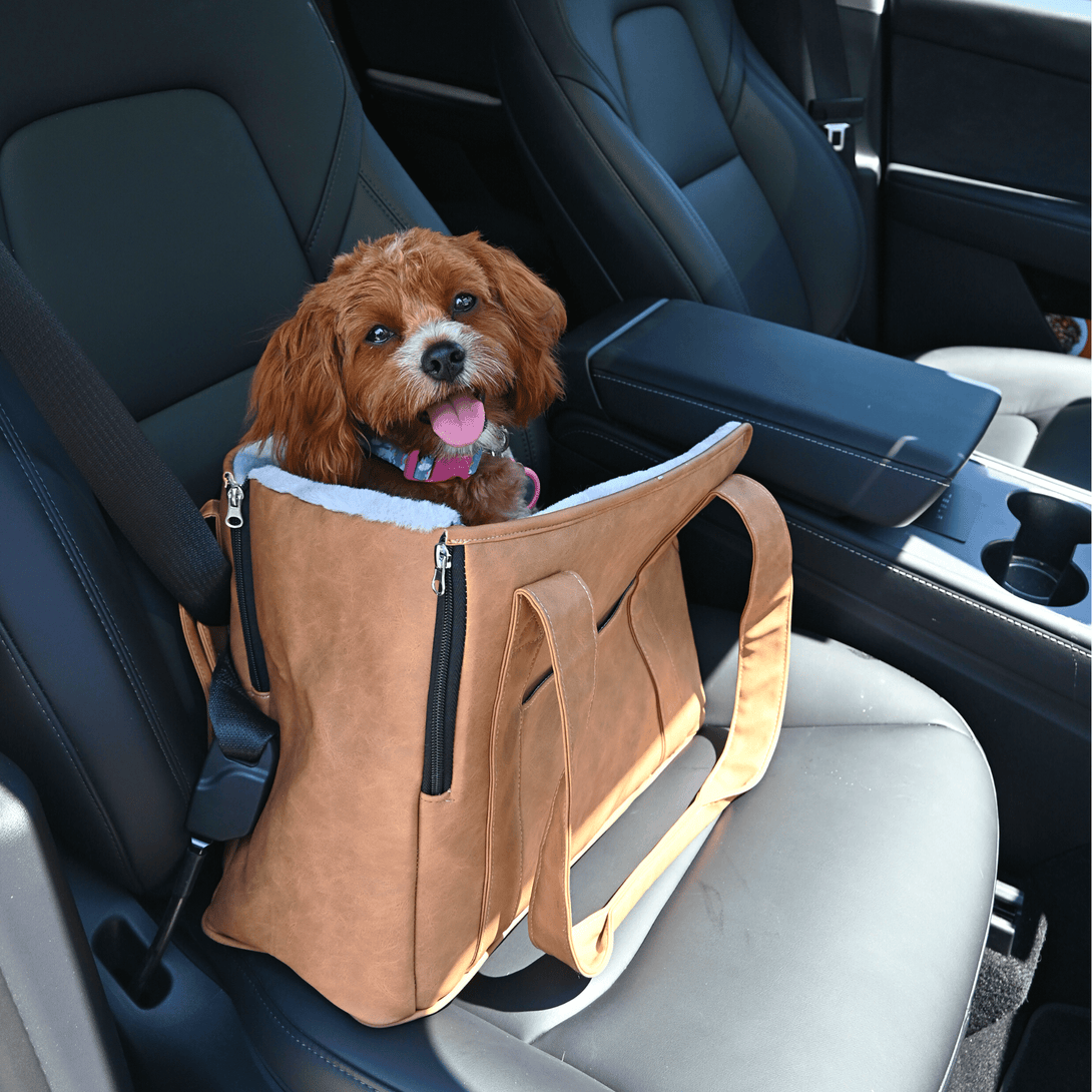 PupTote 3 - in - 1 Faux Leather Dog Carrier Bag - Black – Pet Carriers by Paw.com
