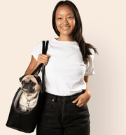 PupTote 3 - in - 1 Faux Leather Dog Carrier Bag - Black – Pet Carriers by Paw.com