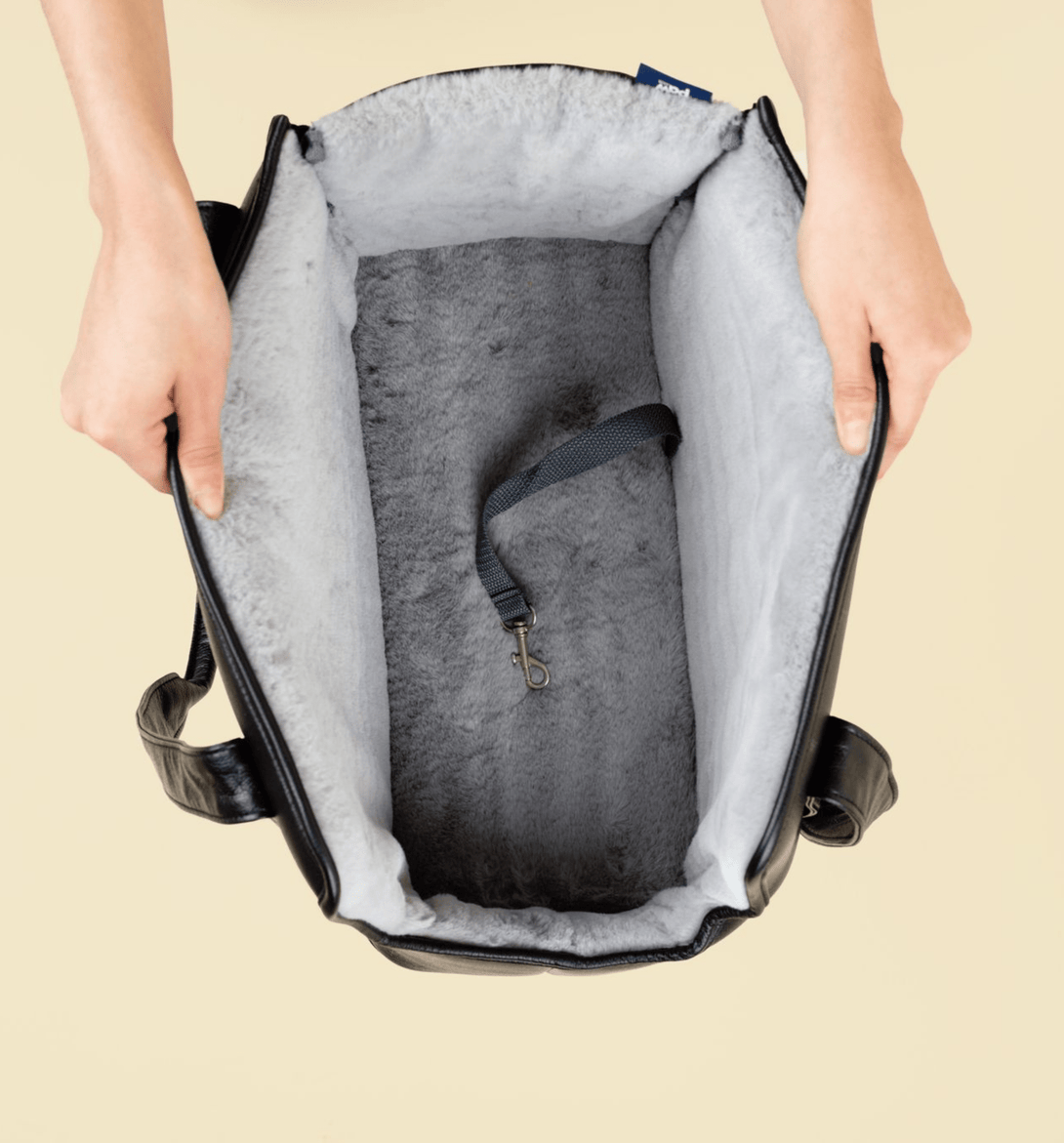PupTote 3 - in - 1 Faux Leather Dog Carrier Bag - Black – Pet Carriers by Paw.com