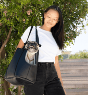 PupTote 3 - in - 1 Faux Leather Dog Carrier Bag - Black – Pet Carriers by Paw.com