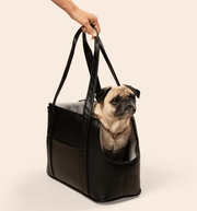 PupTote 3 - in - 1 Faux Leather Dog Carrier Bag - Black – Pet Carriers by Paw.com