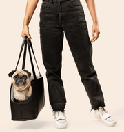 PupTote 3 - in - 1 Faux Leather Dog Carrier Bag - Black – Pet Carriers by Paw.com