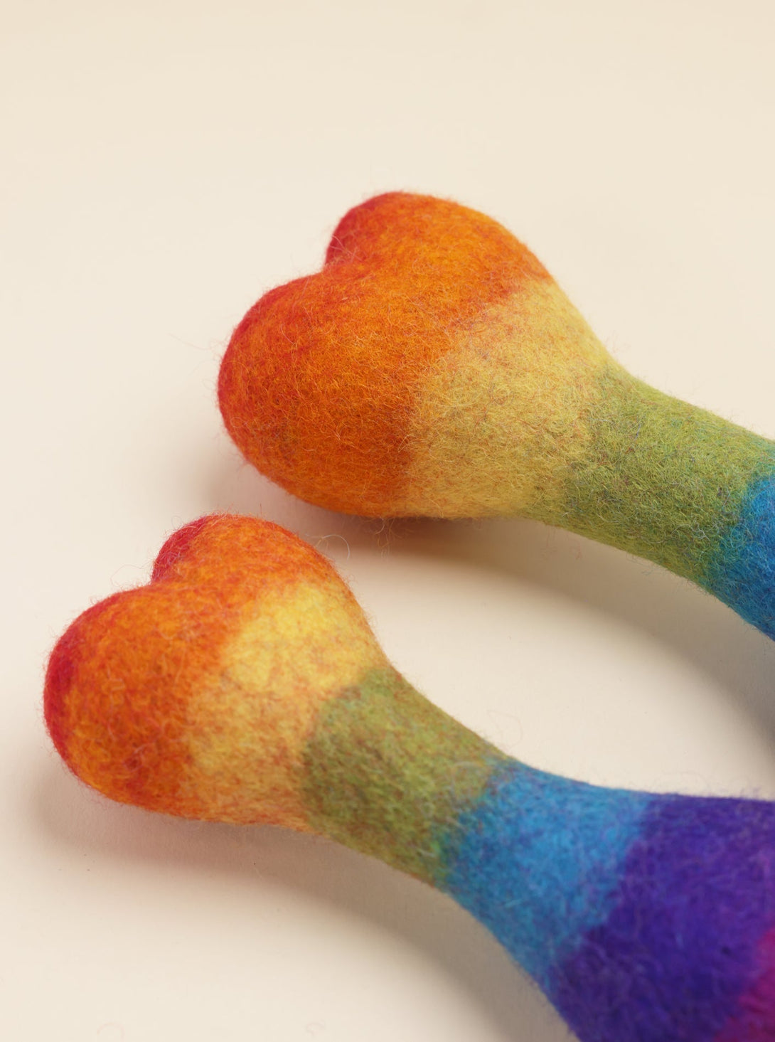 Rainbow Woolbone Wool Dog Toy – Dog Toys by MODERNBEAST