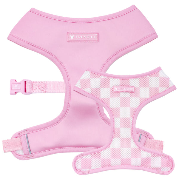 Frenchie Duo Reversible Dog Harness - Pink Bubblegum