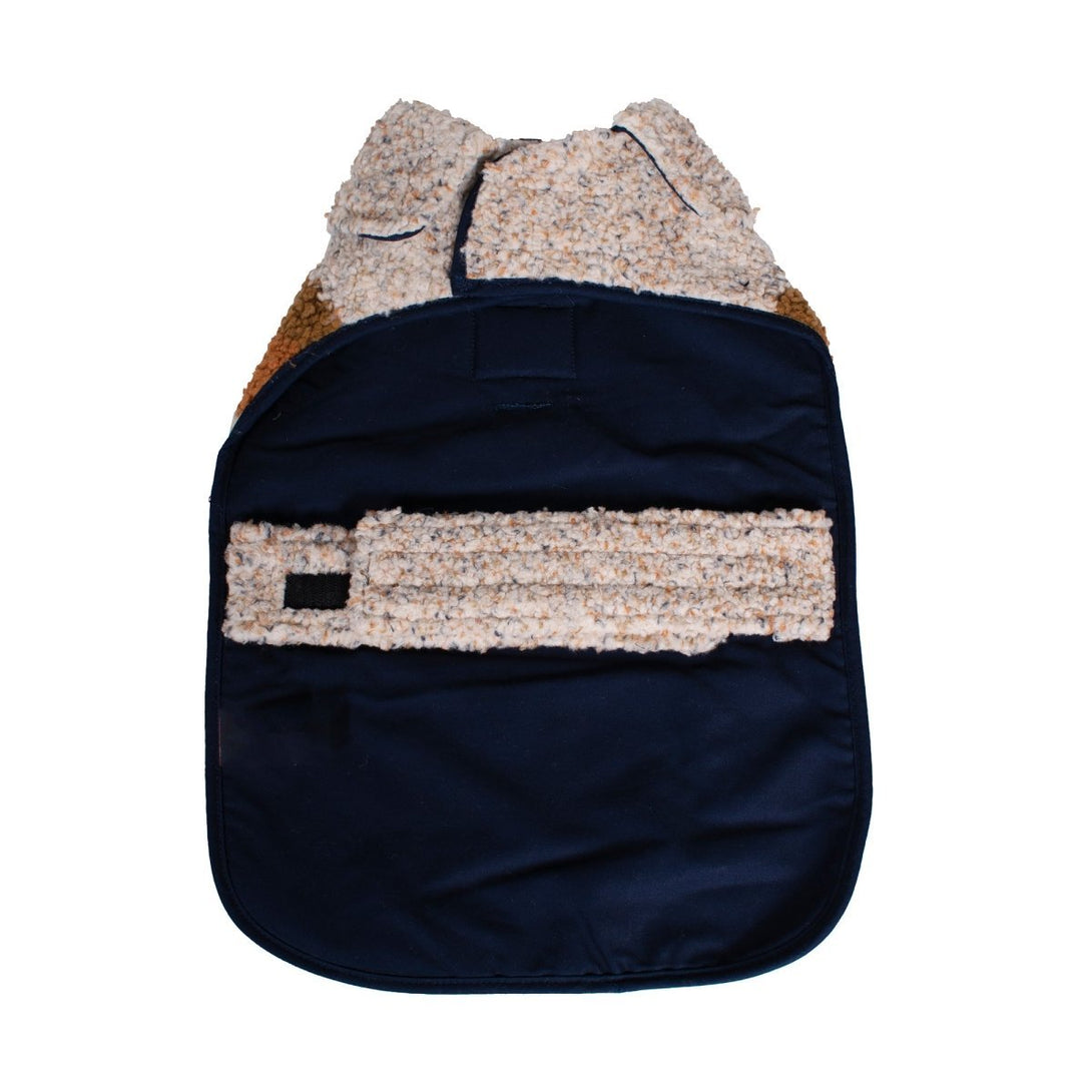 Shinola Brand Stripe Berber Dog Coat Oatmeal – Jackets & Coats by Shinola