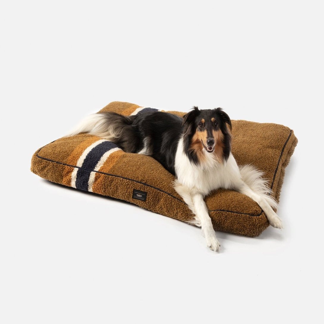 Shinola Brand Stripe Berber Napper Dog Bed – Dog Beds by Shinola