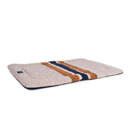 Shinola Brand Stripe Comfort Cushion Berber Dog Bed Oatmeal – Crate Mats & Pads by Shinola