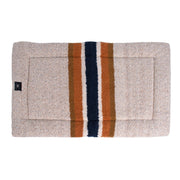 Shinola Brand Stripe Comfort Cushion Berber Dog Bed Oatmeal – Crate Mats & Pads by Shinola