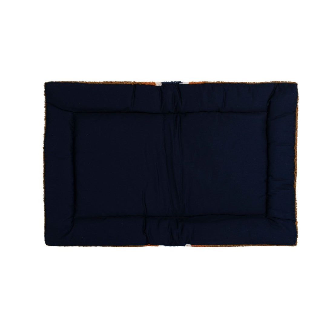 Shinola Brand Stripe Comfort Cushion Berber Dog Bed Rust – Crate Mats & Pads by Shinola