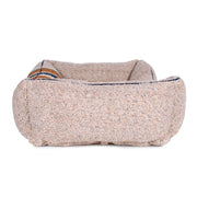 Shinola Brand Stripe Kuddle Berber Dog Bed Oatmeal – Dog Beds by Shinola