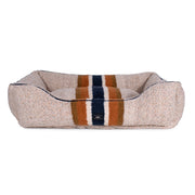 Shinola Brand Stripe Kuddle Berber Dog Bed Oatmeal – Dog Beds by Shinola