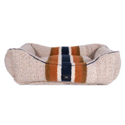 Shinola Brand Stripe Kuddle Berber Dog Bed Oatmeal – Dog Beds by Shinola