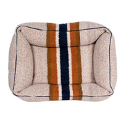 Shinola Brand Stripe Kuddle Berber Dog Bed Oatmeal – Dog Beds by Shinola