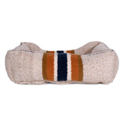 Shinola Brand Stripe Kuddle Berber Dog Bed Oatmeal – Dog Beds by Shinola