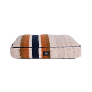 Shinola Brand Stripe Napper Pillow Berber Dog Bed Oatmeal – Dog Beds by Shinola