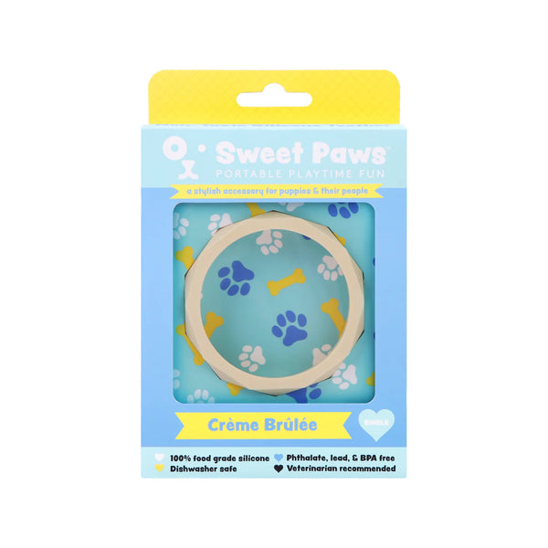 Sweet Paws Teether Chew Dog Toy - Creme Brûlée