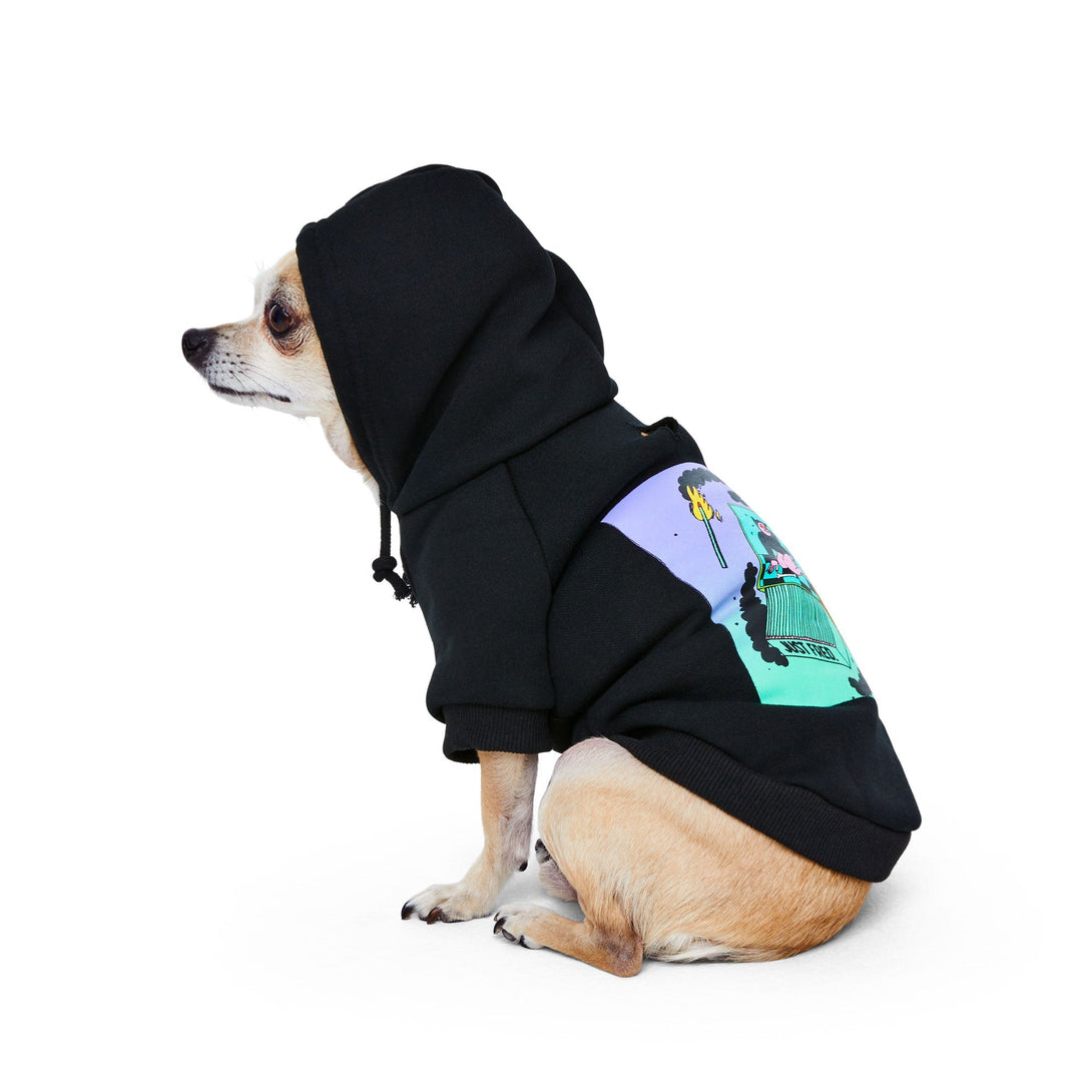 Snap Back Dog Hoodie. – Sweaters & Hoodies by JUST FRED.