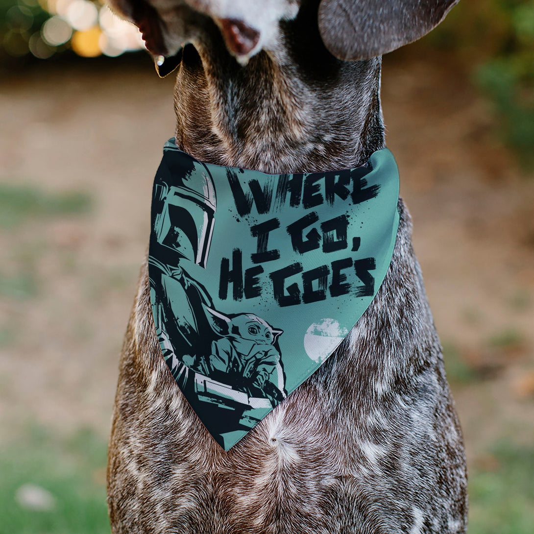 Star Wars The Madalorian and Grogu WHERE HE GOES I GO Dog Bandana – Bandanas & Neckwear by Buckle - Down