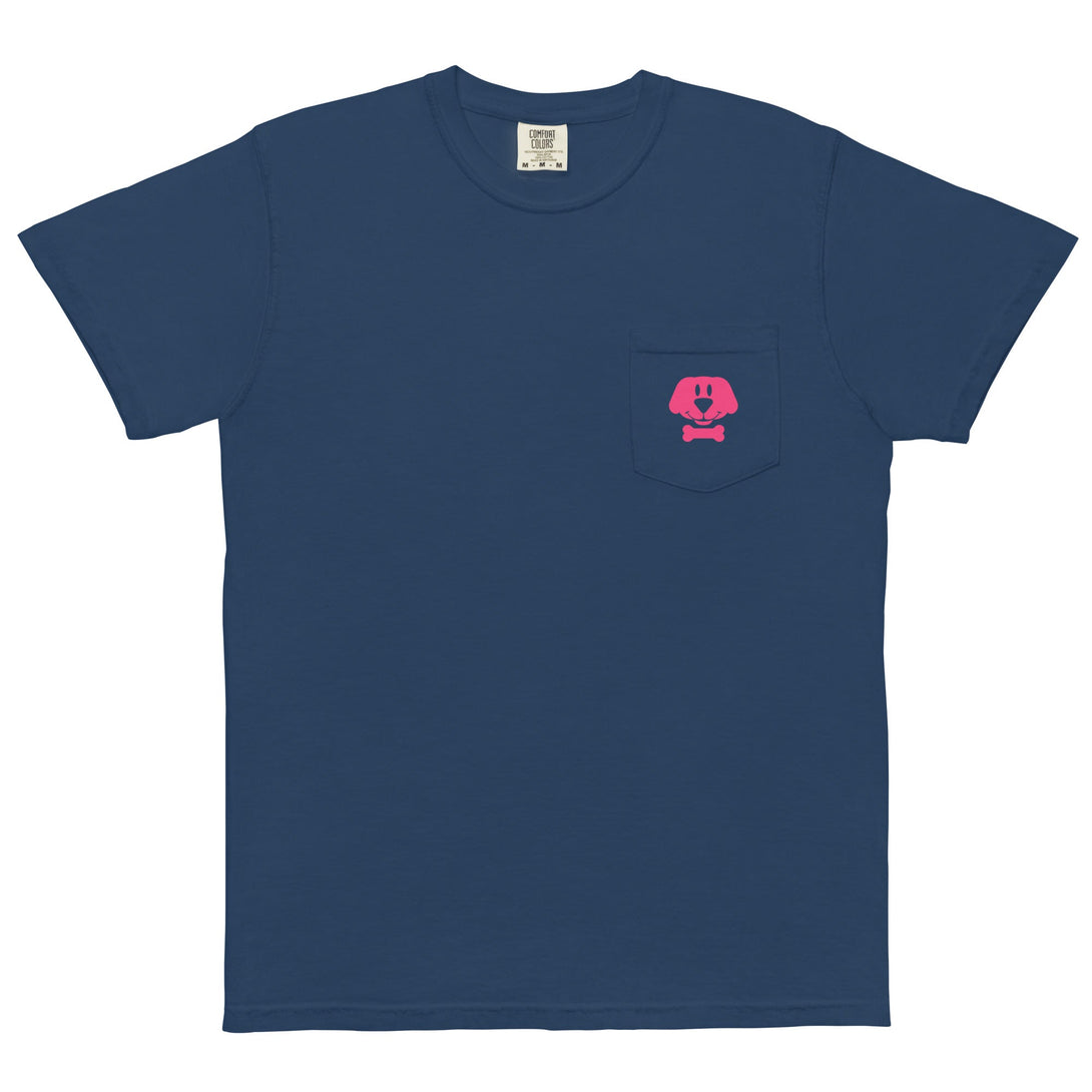 State Of Happy Pink Check Pocket T-Shirt – Mens/Womens T-Shirts by WUFORIA