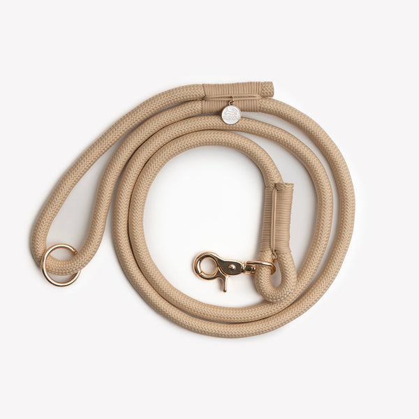 Tan - Braided Rope Dog Leash – Dog Leashes by FURLOU
