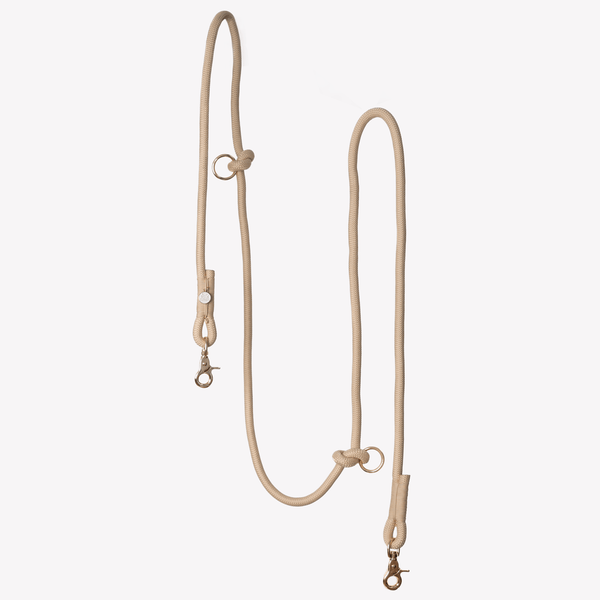 Tan - Hands Free Braided Dog Leash – Dog Leashes by FURLOU