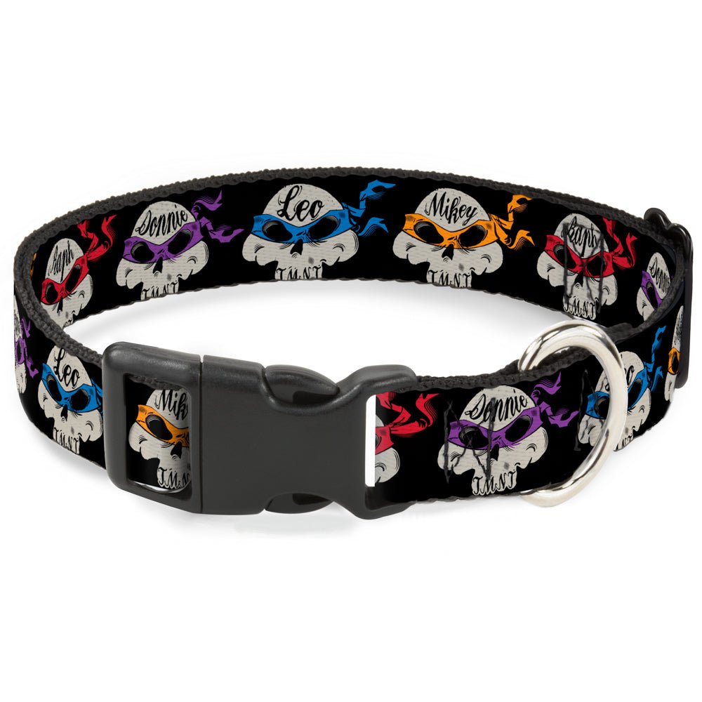 Teenage Mutant Ninja Turtles Four Turtles Road Rebel Skulls Snap Dog Collar – Dog Collars by Buckle - Down