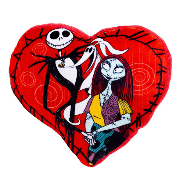 The Nightmare Before Christmas Jack and Sally Heart Plush Squeaky Dog Toy – Dog Toys by Buckle - Down