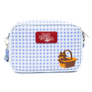 The Wizard of Oz Dorothy Ruby Slippers with Toto Vegan Leather Crossbody Dog Walking Bag – Dog Walking Bags & Pouches by Buckle - Down