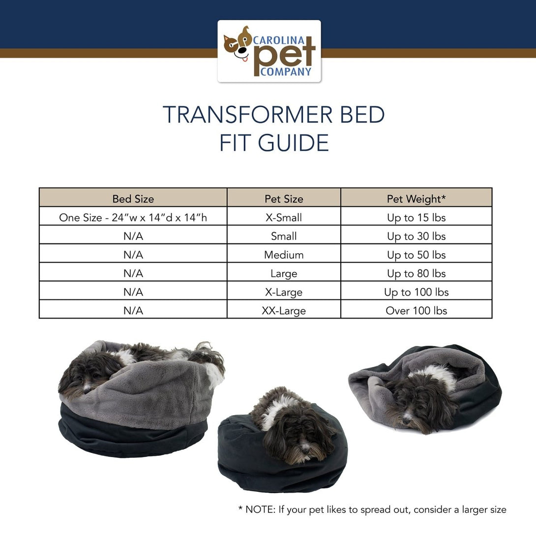 Transformer Converting Dog Bed – Dog Beds by Carolina Pet Co.