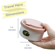 Travel Hero 3 - in - 1: Dog Water Dog Bowl and Food - Bag Dispenser - Seaglass Green – Dog Poop Bags & Dispensers by Sweet Paws