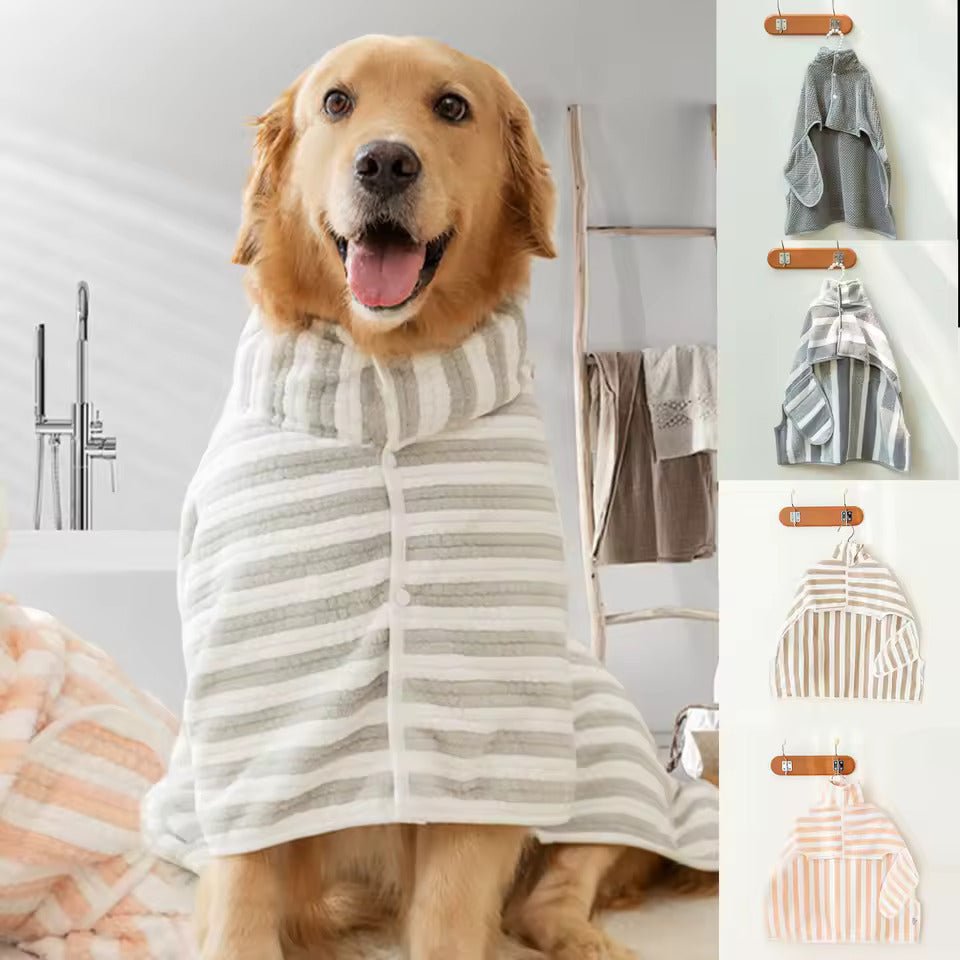 Ultra - Absorbent Dog Towel Bath Robe – Dog Bathing Supplies by OMG A DOG