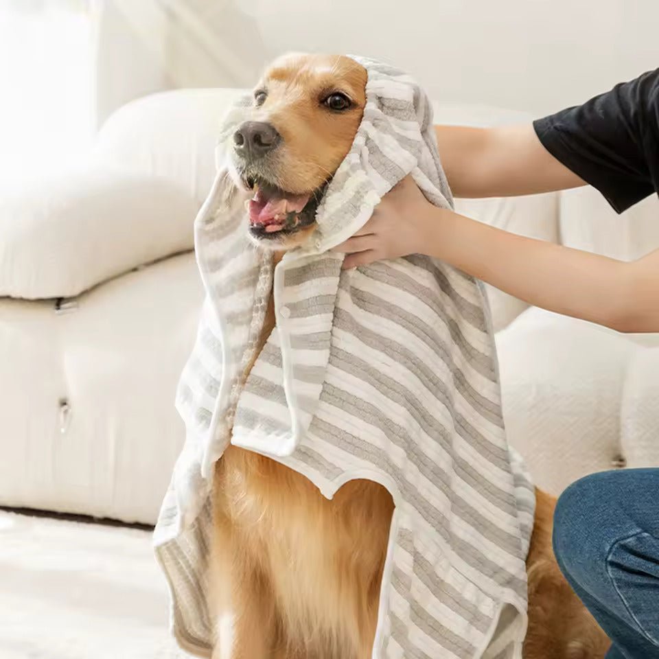 Ultra - Absorbent Dog Towel Bath Robe – Dog Bathing Supplies by OMG A DOG
