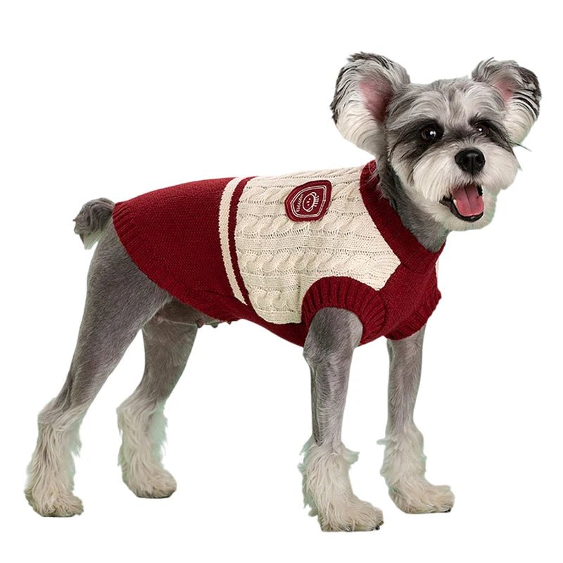 University Knit Dog Sweater Vest – Sweaters & Hoodies by OMG A DOG