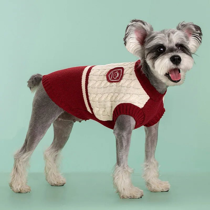 University Knit Dog Sweater Vest – Sweaters & Hoodies by OMG A DOG