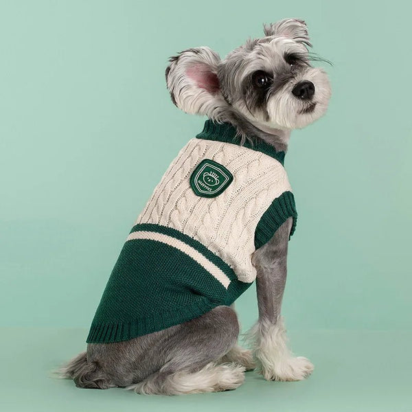 University Knit Dog Sweater Vest – Sweaters & Hoodies by OMG A DOG