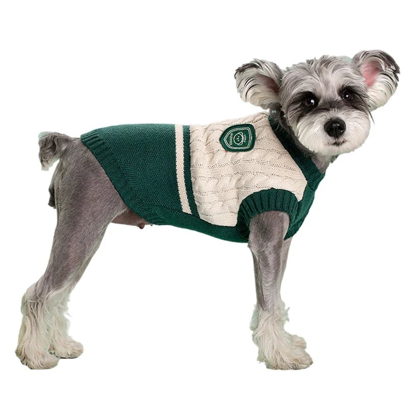 University Knit Dog Sweater Vest – Sweaters & Hoodies by OMG A DOG