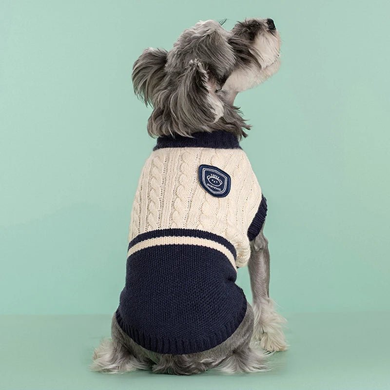 University Knit Dog Sweater Vest – Sweaters & Hoodies by OMG A DOG