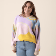 Wavy Oversized Human Sweater – Mens/Womens Sweaters by Sunbean