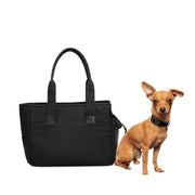WEEKEND DOG CARRIER TOTE BAG - BLACK. – Pet Carriers by JUST FRED.