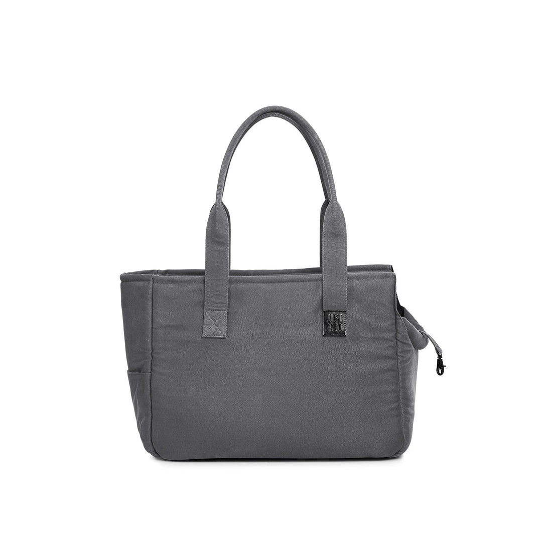 WEEKEND DOG CARRIER TOTE BAG - GREY. – Pet Carriers by JUST FRED.