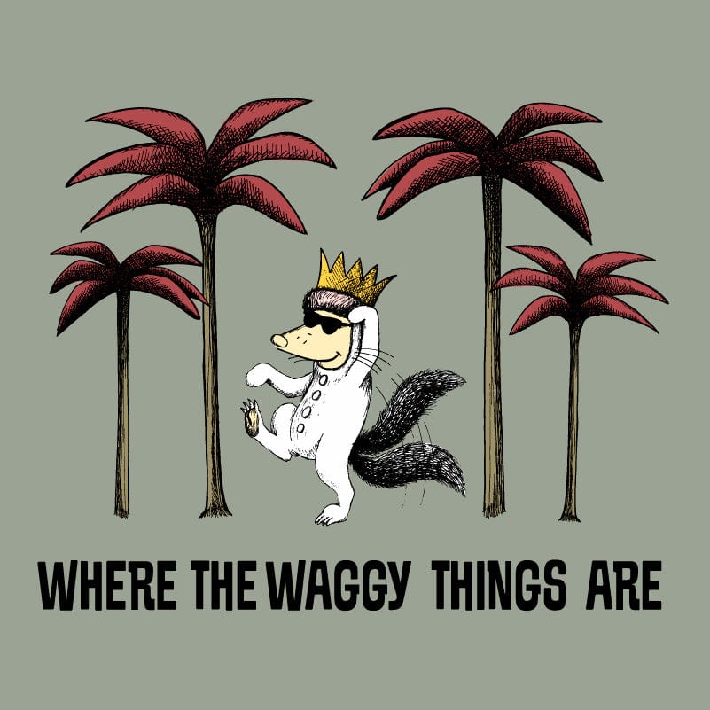 Where The Waggy Things Are - Classic Tee – Mens/Womens T-Shirts by Teddy the Dog